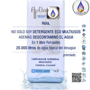 Detergente Multiusos ecologico anion descontamina agua -aydoagua