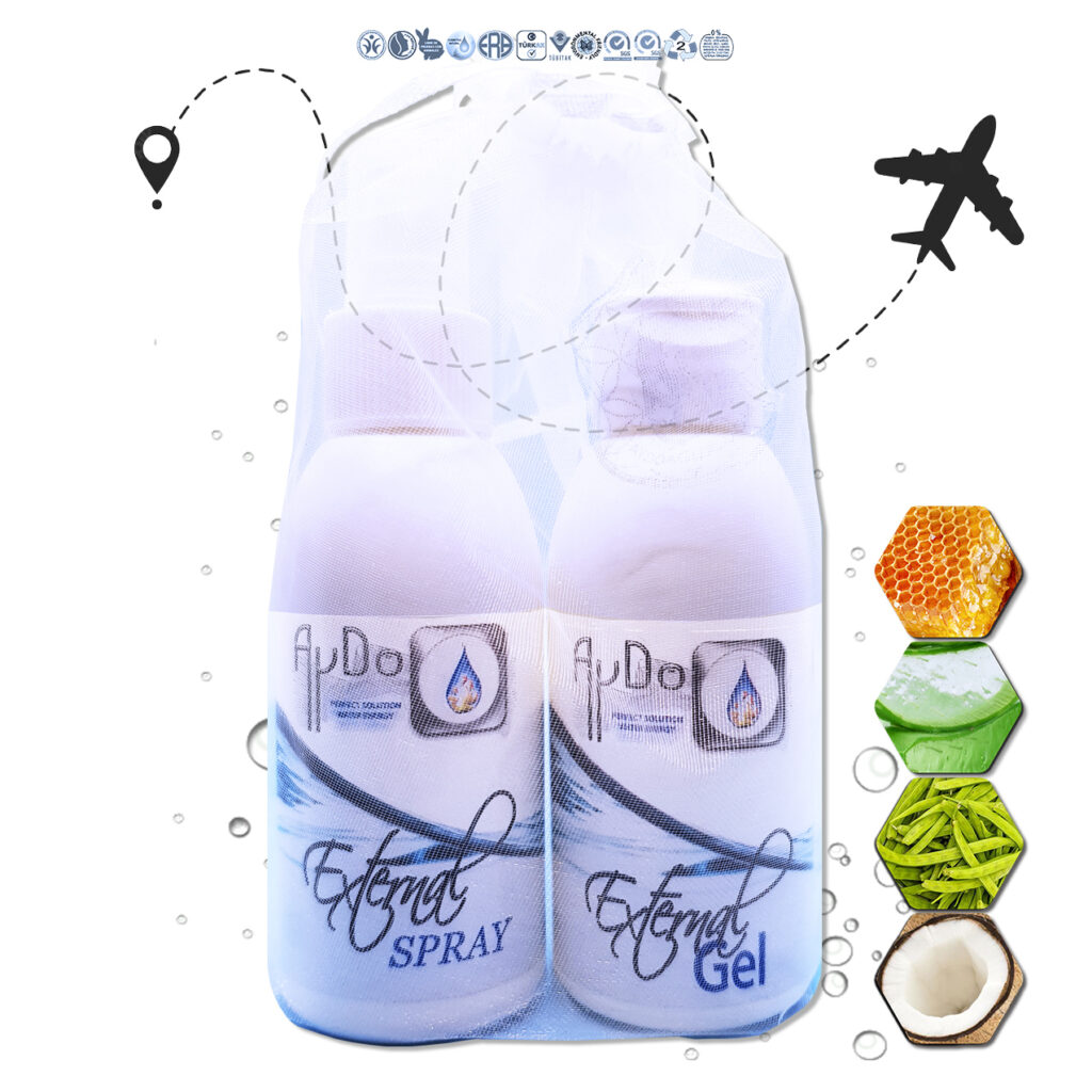 Kit Botiquin avion viaje eco ingredientes naturales aydoagua