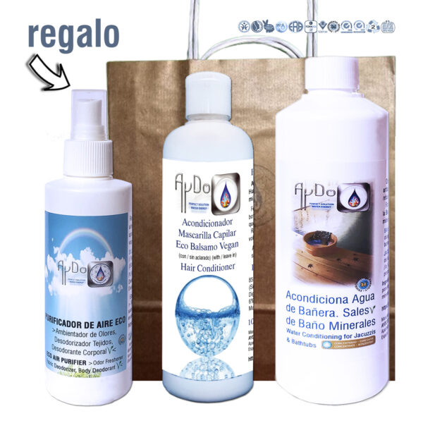 Kit Relax Zen Termal-Sales de baño minerales detox-acondicionador de agua piscina eco aydoagua