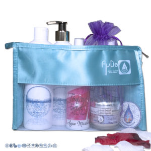 Kit Neceser Cosmetica Femenina e Higiene ecologica vegan -aydoagua