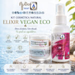 Kit Cosmética Natural Vegan Eco AyDoAgua con sérum facial y tónico redensificante para piel sensible