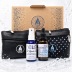 Kit Suero de Agua Portátil AyDoAgua con Sal Líquida y Potabilizador Purificador en estuche de viaje, neceseres y caja serigrafiada
