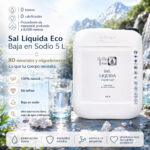 Sal Líquida Eco AyDoAgua 5 L baja en sodio con 80 minerales procedente de manantial profundo