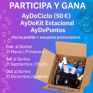 Sorteo Trimestral AyDoAgua. Participa y Gana 50€ al AyDoKit