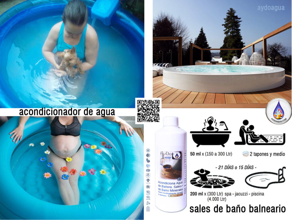 Sales SPA Solución líquida para agua de spa saludable en Limpieza de agua para Baño de Contraste o Piscina AyDoAgua