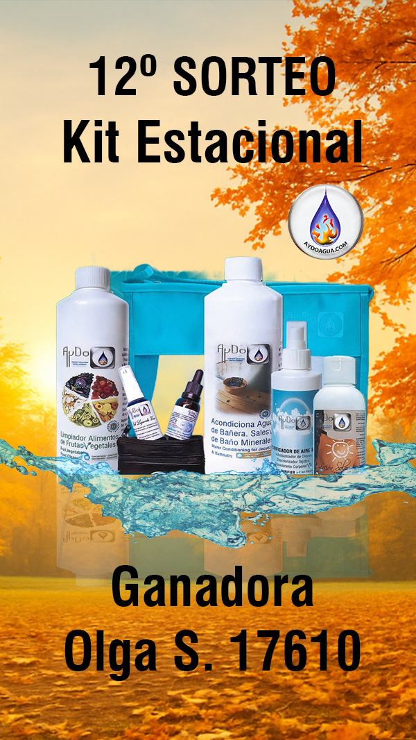 Ganadora 12 Sorteo AyDoAgua Kit Estacional otoño_Sep 2025