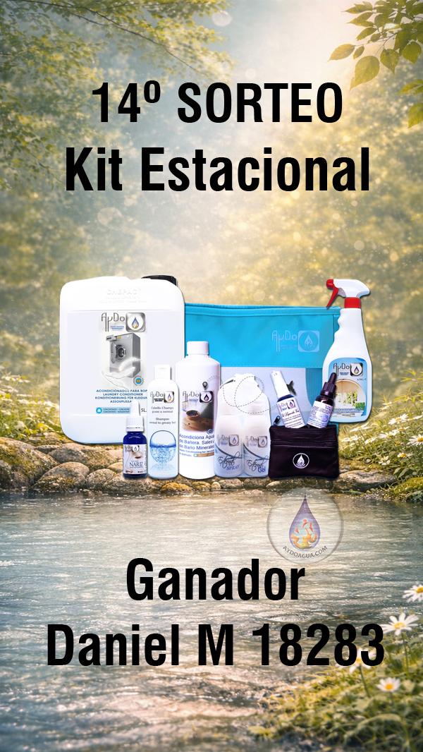 Ganador del 14 Sorteo AyDoAgua Kit Estacional Primavera 2026 Daniel M 18283