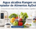 Comparativa entre agua alcalina Kangen y Limpiador de Alimentos AyDoAgua para limpiar frutas, verduras, cereales y legumbres
