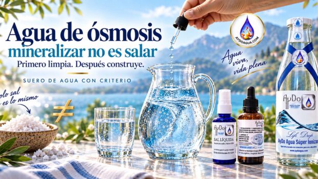 Agua de ósmosis: mineralizar no es salar y preparar Suero de Agua AyDoAgua
