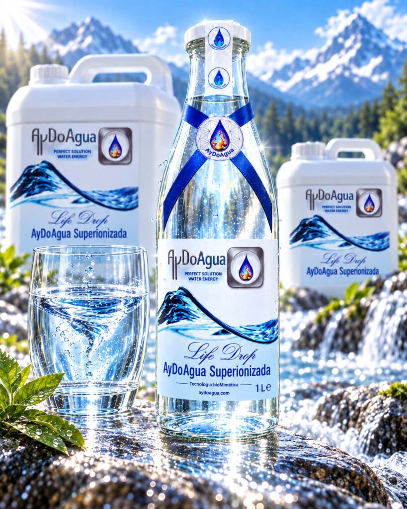 Agua Superionizada SIW AyDoAgua de manantial para preparar Suero de Agua